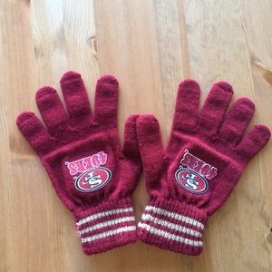 SF 49ers wool gloves